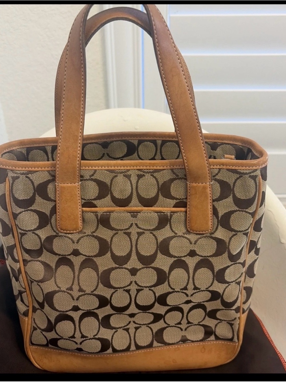 Beautiful Y2K-era Coach Signature Gallery Tote (Model 6092 With Dust Bag